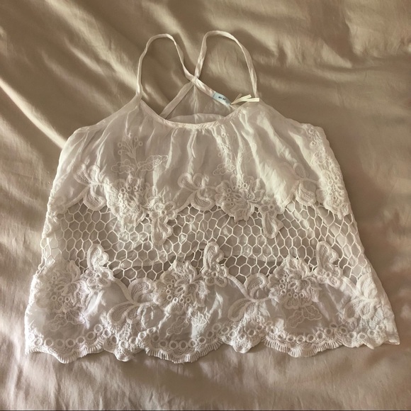 Kimchi Blue Crochet Eyelet Camisole from UO, Size M - Picture 7 of 11